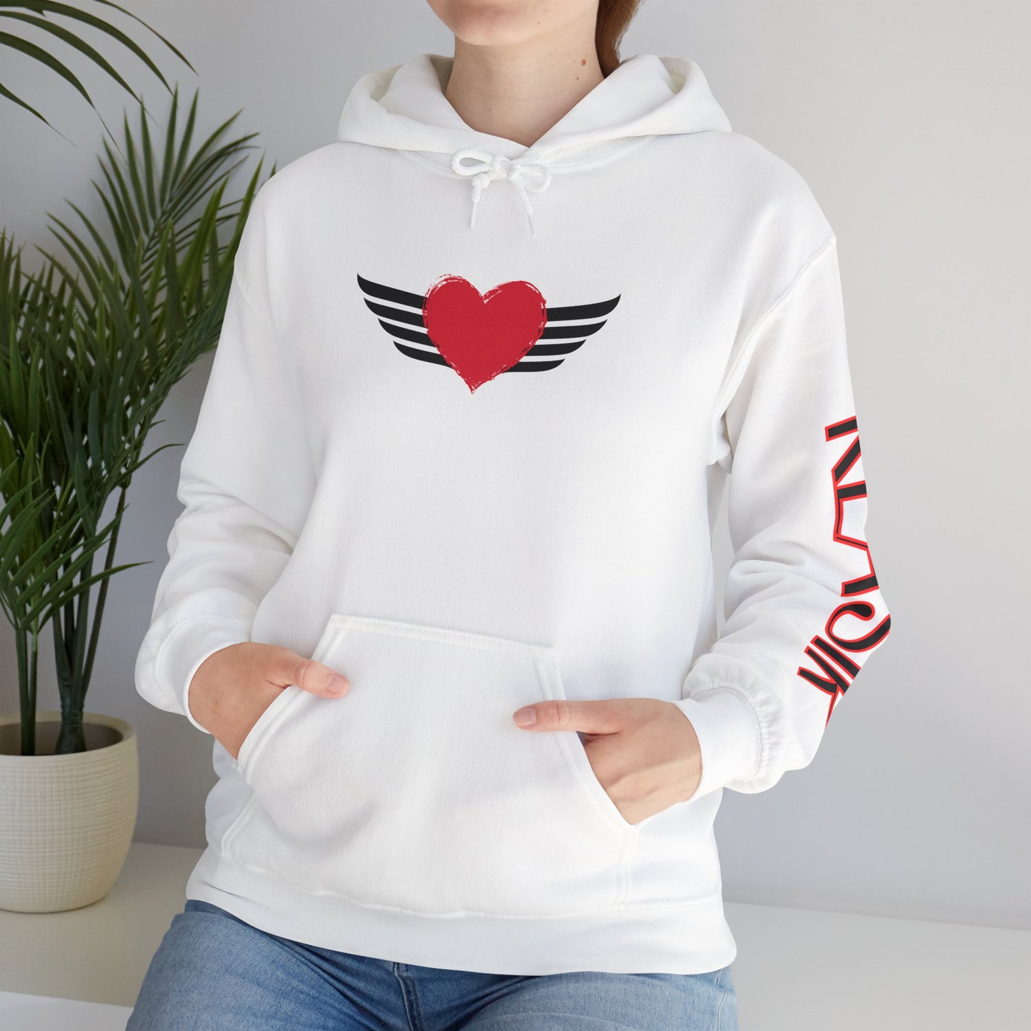 Red Winged Heart - Hooded Sweatshirt