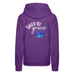 Saved by grace - Women’s Premium Hoodie - purple 
