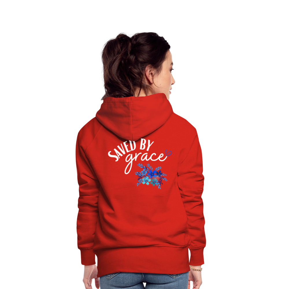 Saved by grace - Women’s Premium Hoodie - red