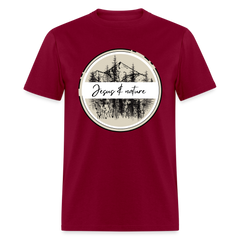 Jesus & nature - Unisex Classic T-Shirt - burgundy