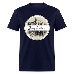 Jesus & nature - Unisex Classic T-Shirt - navy