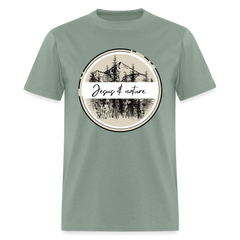 Jesus & nature - Unisex Classic T-Shirt - sage