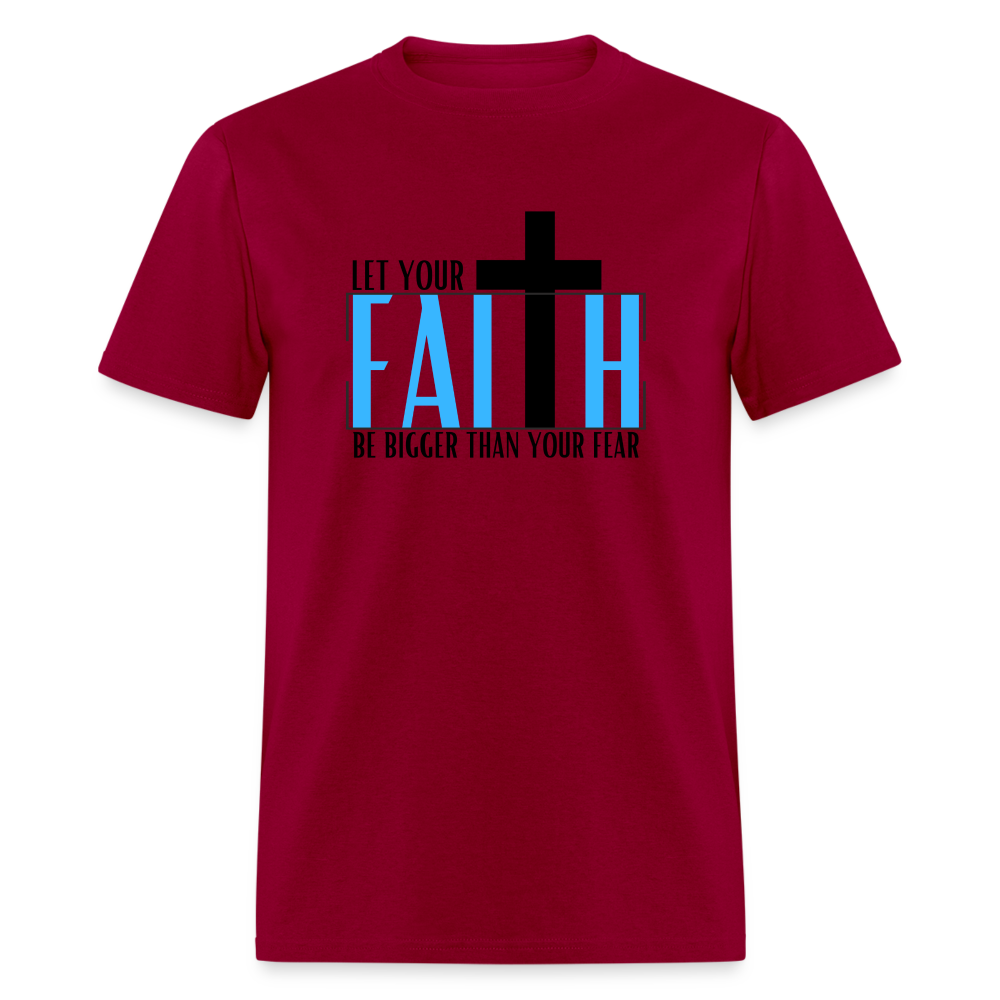 Faith > Fear - Unisex Classic T-Shirt - dark red