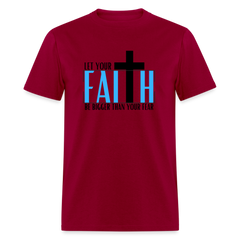 Faith > Fear - Unisex Classic T-Shirt - dark red