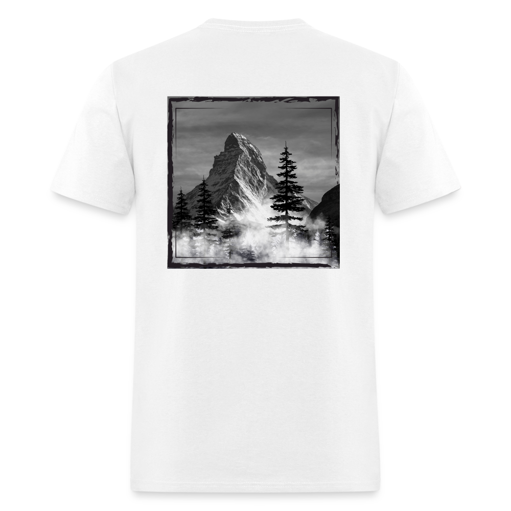 Foggy Mountain - Unisex Classic T-Shirt - white