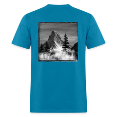 Foggy Mountain - Unisex Classic T-Shirt - turquoise