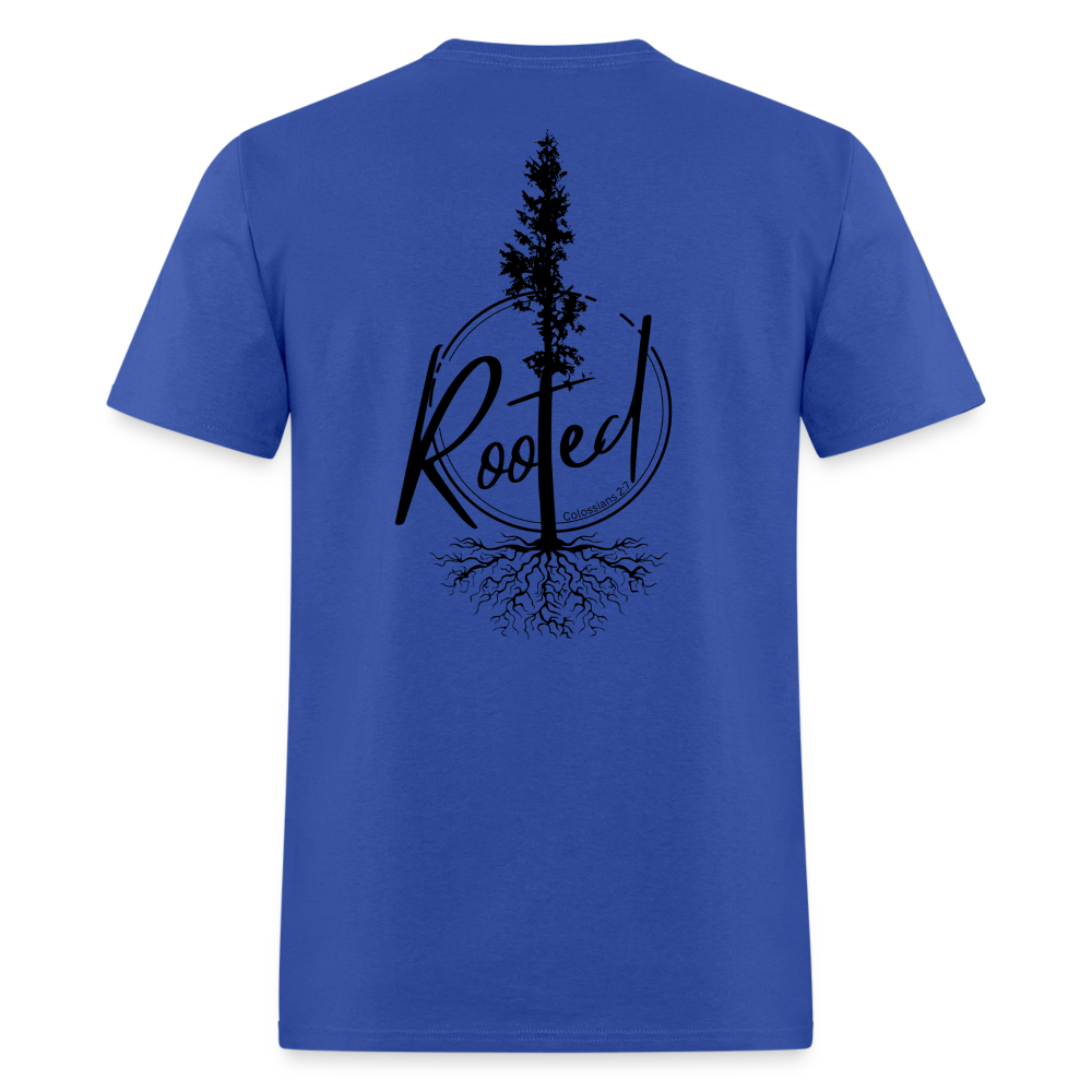 Rooted - Mens Classic T-Shirt - royal blue
