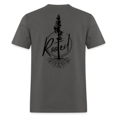 Rooted - Mens Classic T-Shirt - charcoal