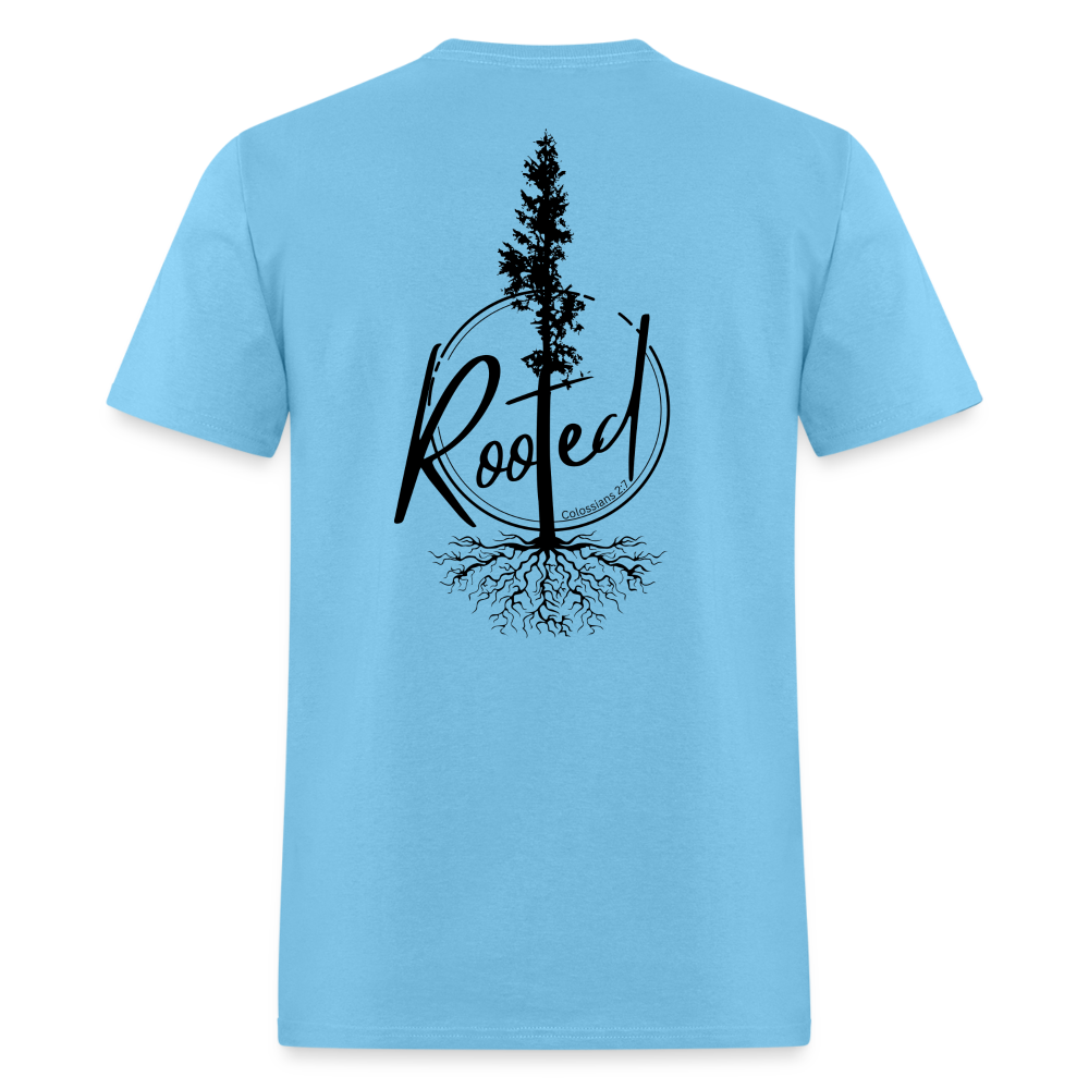 Rooted - Mens Classic T-Shirt - aquatic blue
