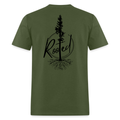 Rooted - Mens Classic T-Shirt - military green