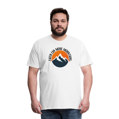 Faith can move mountains - Men's Premium T-Shirt - white