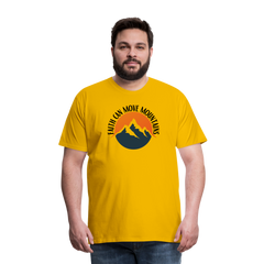 Faith can move mountains - Men's Premium T-Shirt - sun yellow