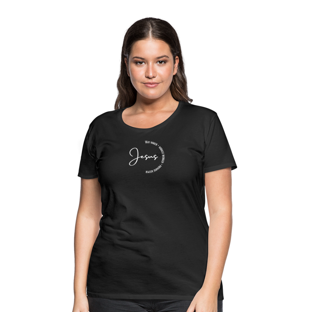 Jesus Way Maker - Women’s Premium T-Shirt - black
