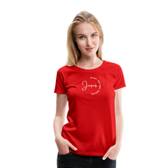 Jesus Way Maker - Women’s Premium T-Shirt - red