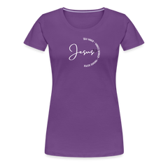 Jesus Way Maker - Women’s Premium T-Shirt - purple