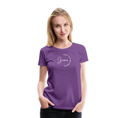 Jesus Way Maker - Women’s Premium T-Shirt - purple