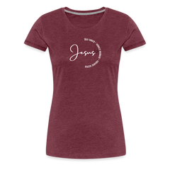Jesus Way Maker - Women’s Premium T-Shirt - heather burgundy