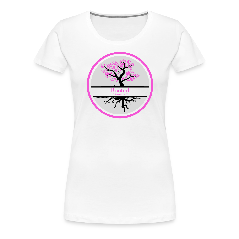 Pink Rooted - Women’s Premium T-Shirt - white