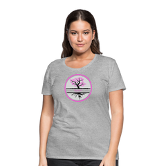 Pink Rooted - Women’s Premium T-Shirt - heather gray