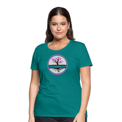 Pink Rooted - Women’s Premium T-Shirt - teal