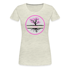 Pink Rooted - Women’s Premium T-Shirt - heather oatmeal