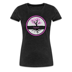 Pink Rooted - Women’s Premium T-Shirt - charcoal grey