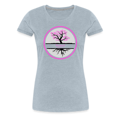 Pink Rooted - Women’s Premium T-Shirt - heather ice blue