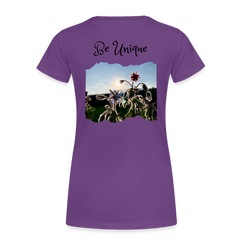 Be Unique - Women’s Premium T-Shirt - purple
