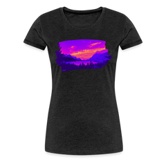 Mountain Color - Women’s Premium T-Shirt - charcoal grey