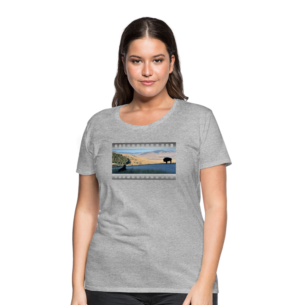 Buffalo - Women’s Premium T-Shirt - heather gray