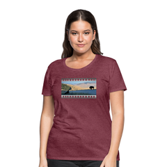 Buffalo - Women’s Premium T-Shirt - heather burgundy