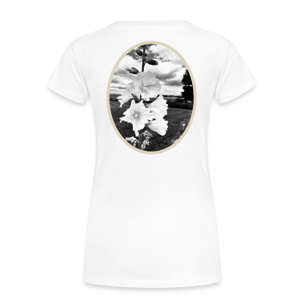 Oval Hollyhock - Women’s Premium T-Shirt - white