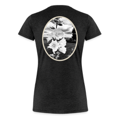 Oval Hollyhock - Women’s Premium T-Shirt - charcoal grey