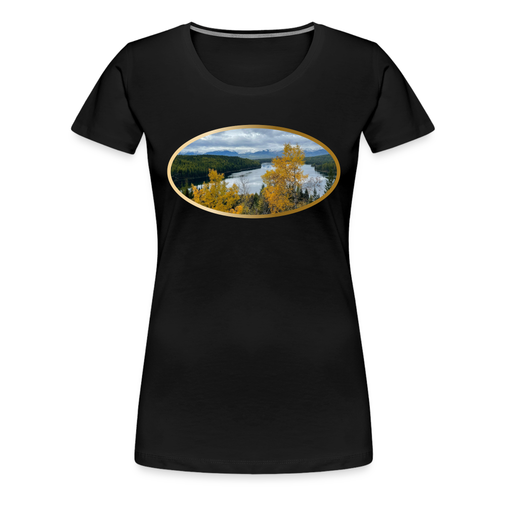 Glacier Majestic - Women’s Premium T-Shirt - black