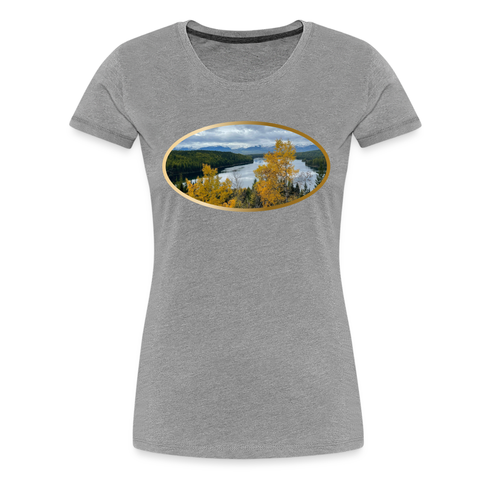 Glacier Majestic - Women’s Premium T-Shirt - heather gray