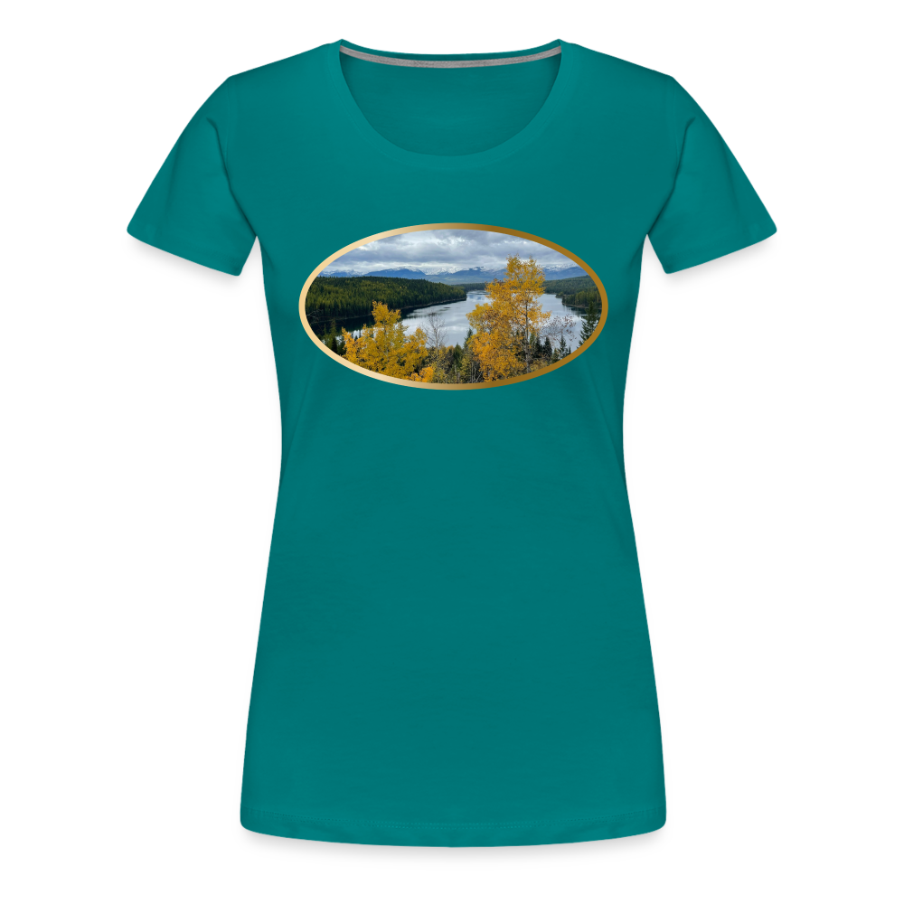 Glacier Majestic - Women’s Premium T-Shirt - teal