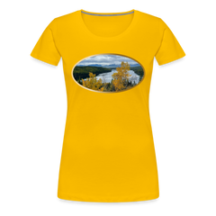 Glacier Majestic - Women’s Premium T-Shirt - sun yellow