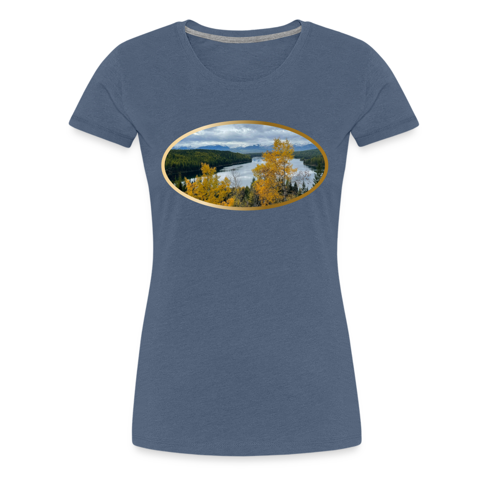Glacier Majestic - Women’s Premium T-Shirt - heather blue
