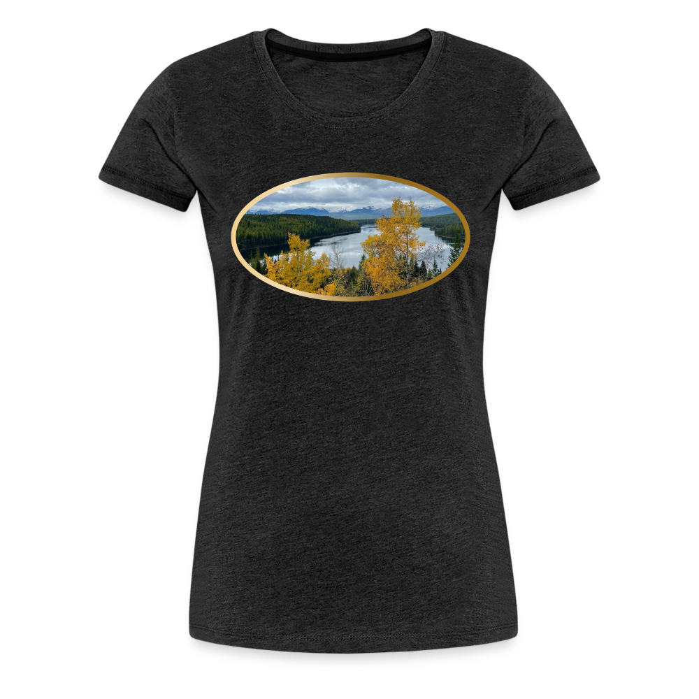 Glacier Majestic - Women’s Premium T-Shirt - charcoal grey
