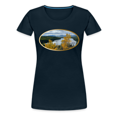 Glacier Majestic - Women’s Premium T-Shirt - deep navy