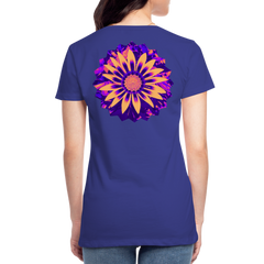 Orange Glow - Women’s Premium T-Shirt - royal blue