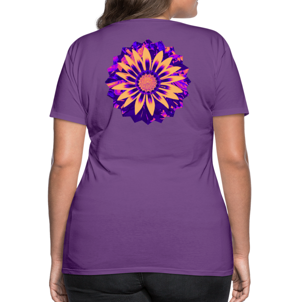 Orange Glow - Women’s Premium T-Shirt - purple