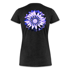 Purple Glow - Women’s Premium T-Shirt - charcoal grey