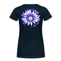 Purple Glow - Women’s Premium T-Shirt - deep navy