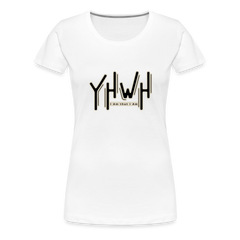 YHWH - Women’s Premium T-Shirt - white