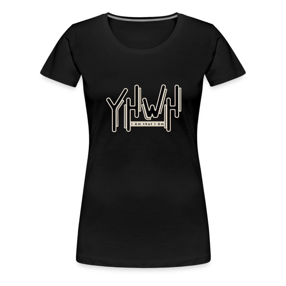 YHWH - Women’s Premium T-Shirt - black