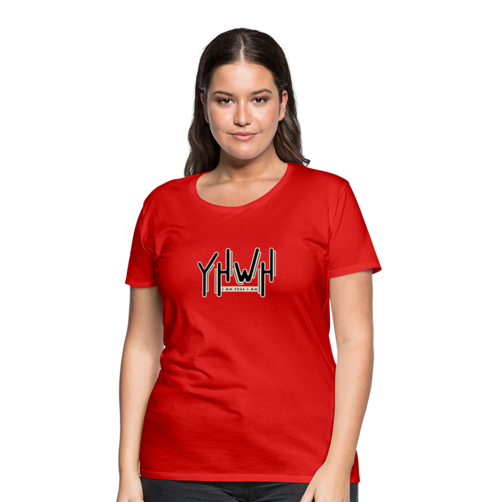 YHWH - Women’s Premium T-Shirt - red