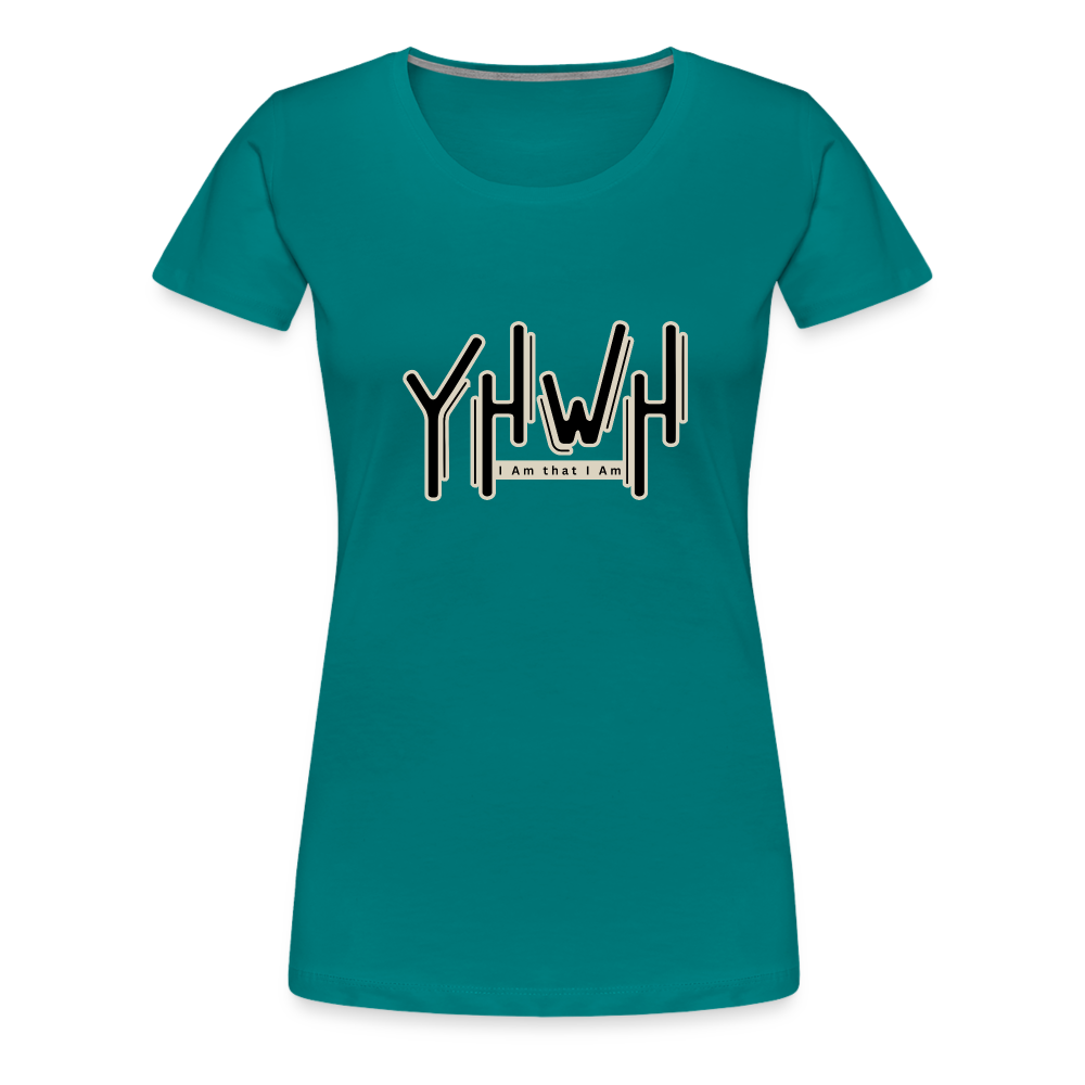 YHWH - Women’s Premium T-Shirt - teal