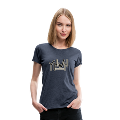 YHWH - Women’s Premium T-Shirt - heather blue