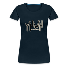 YHWH - Women’s Premium T-Shirt - deep navy